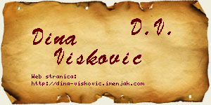 Dina Višković vizit kartica